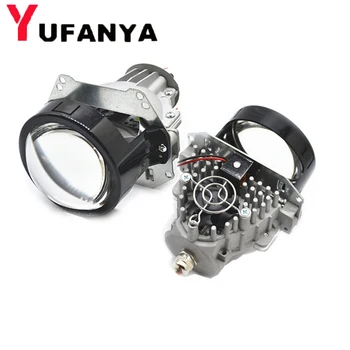 

35W BI LED projector lens car retrofit modify universial LED Headlight High Low Beam hid xenon lens fit h1 h4 h7 d1 hb3 hb4