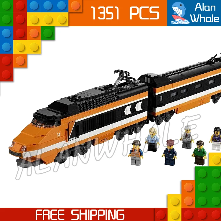 

1351pcs Train Series Creator High speed Horizon Express 21007 DIY 3D Model Building Kit Blocks ChildrenToys Compatible With lego