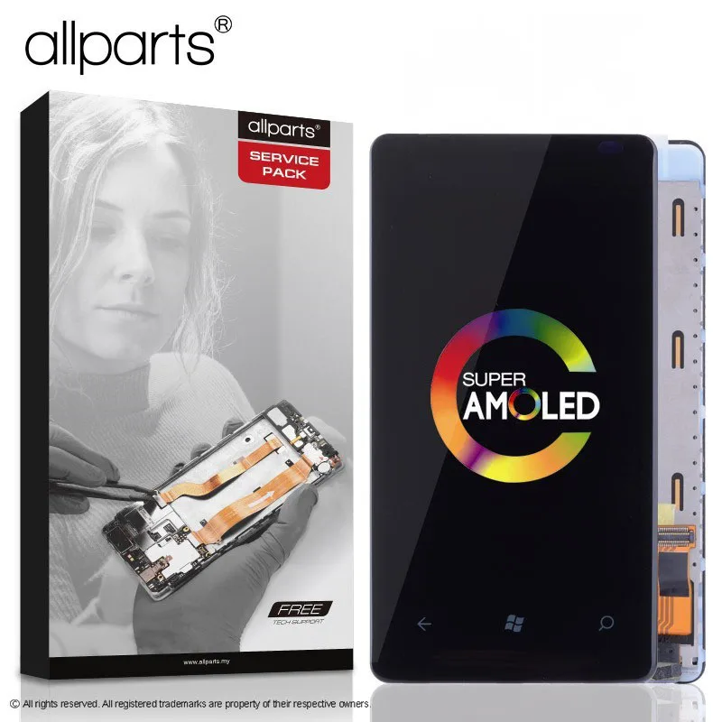 Оригинальный Для NOKIA Lumia 800 Дисплей Сенсорный экран для ЖК-дисплей планшета
