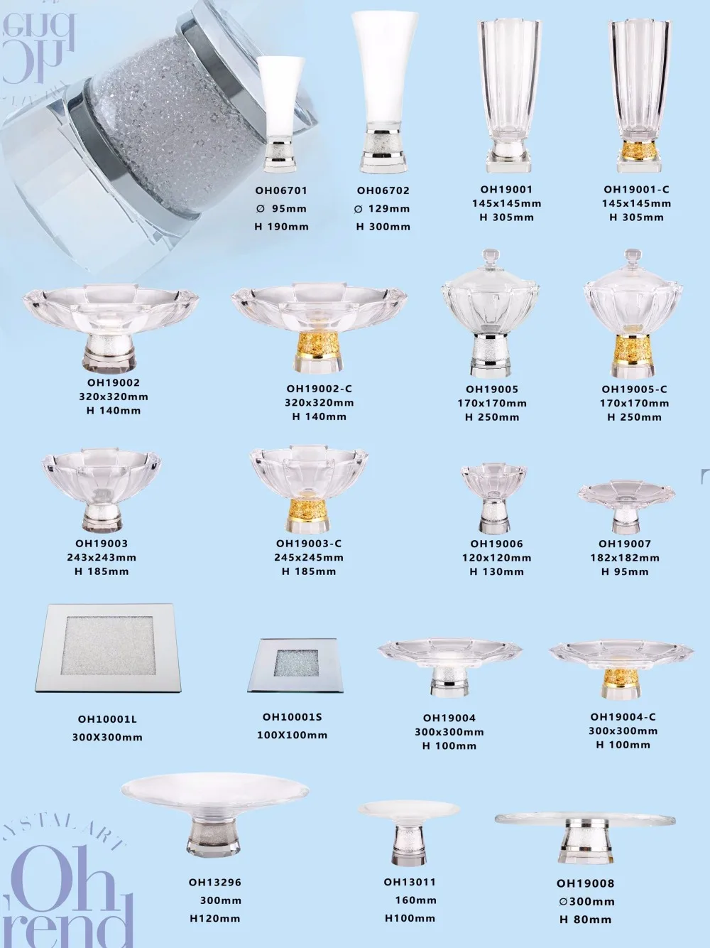 

Fancy Crystal Element Design Tableware Set, Factory Customized Processing, Promotion Ex-factory Price For Sample Retail Selling