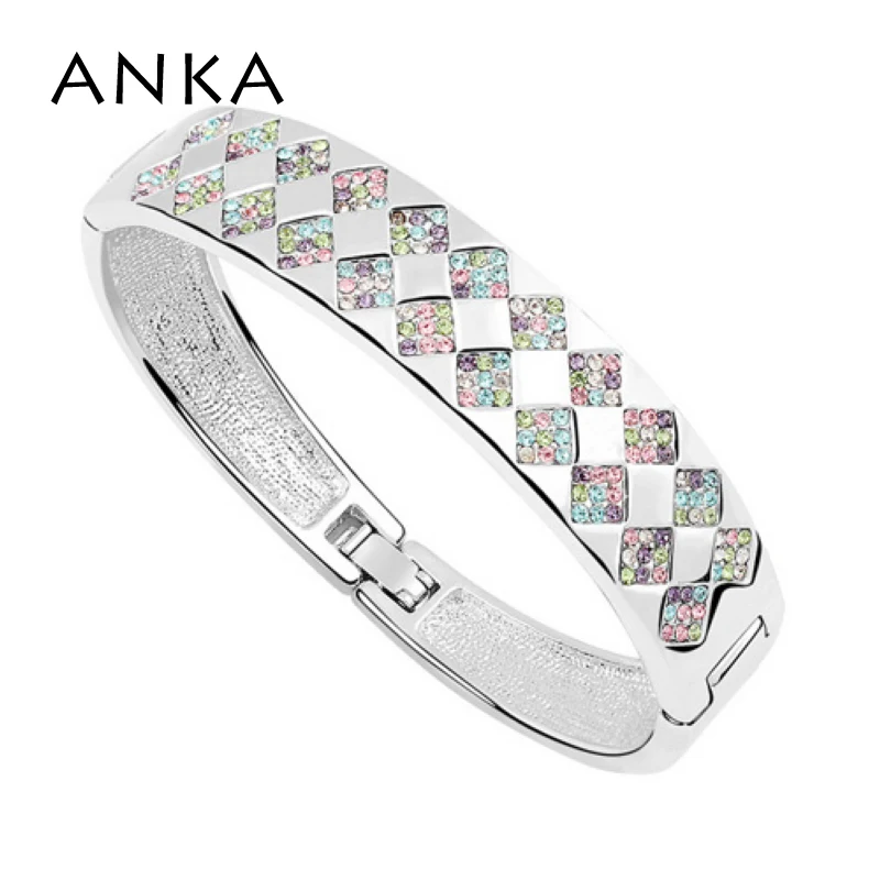 

2018 Promotion Special Offer Romantic Women Zinc Alloy Crossfit Pulseiras Free Shipping Double-layer Crystal Bangles #92661