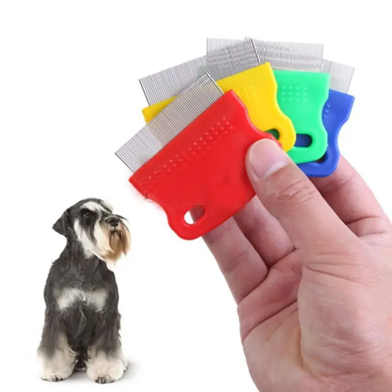 

Pet Dog Comb Bright Multi-Colored Stripe Grooming Comb For Shaggy Cat Dogs Barber Grooming Tool