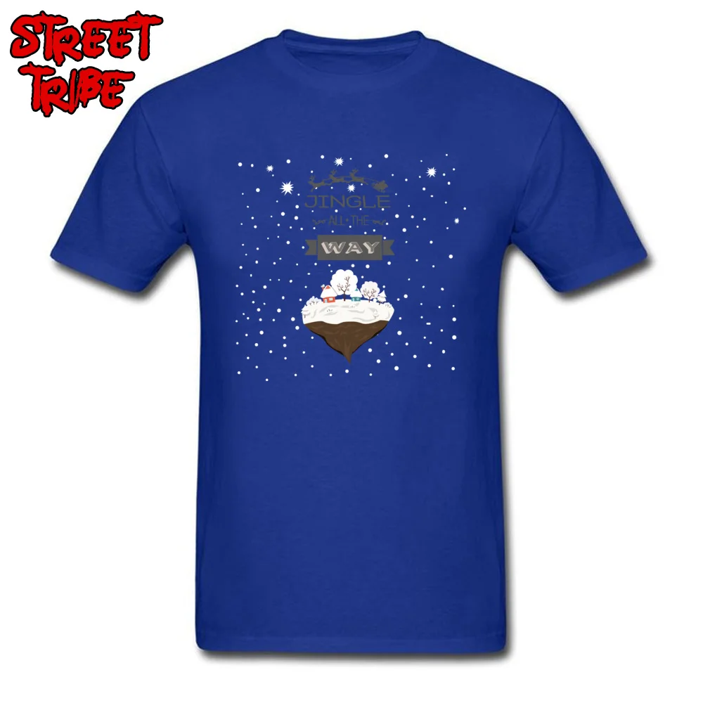 Summer Christmas Land Student T-shirts Classic Labor Day Short Sleeve Round Collar 100% Cotton Tops Shirts Casual Tee Shirt Christmas Land blue