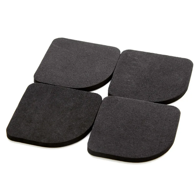 4PCS/Set Black Rubber Leg Anti-Vibration Non-Slip Mat Refrigerator Chair Desk Feet Mats Washing Machine Shock Absorbing Pads