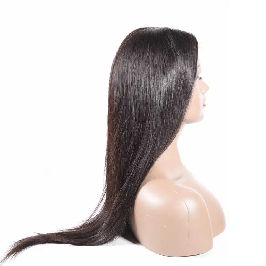 Straight 4x6 Lace Front Human Hair Wigs Brazilian Remy Hair Deep Part Lace Wig for Woman Pre Plucked Bleached Knots 150 density