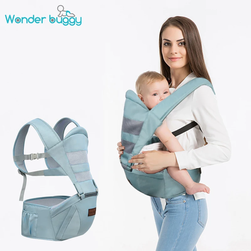 

0-30 Months Breathable Front Carry Baby Carrier Comfortable Baby Hipseat Multifunctional Baby Carrier Wrap