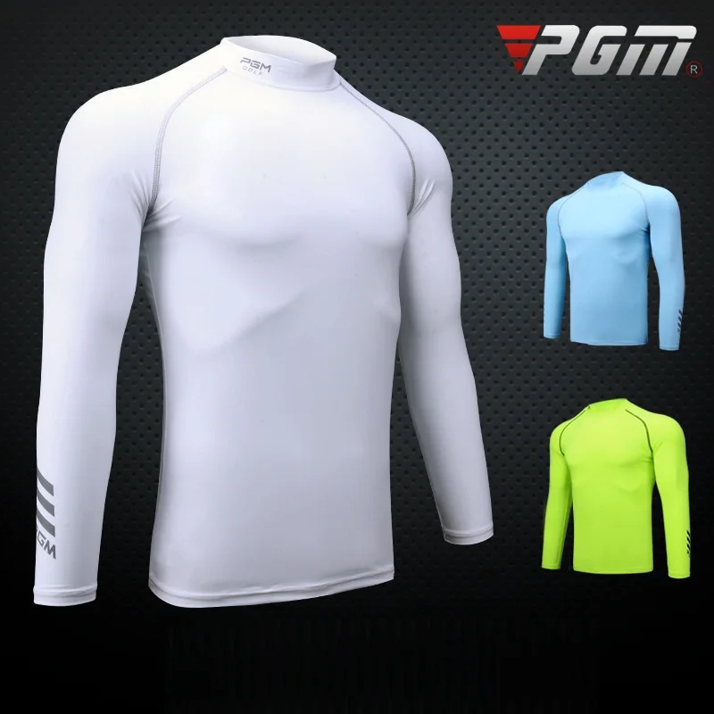 PGM Mens Sport Shirt Summer Sunscreen Ice Silk Golf Shirt Anti Uv Long
