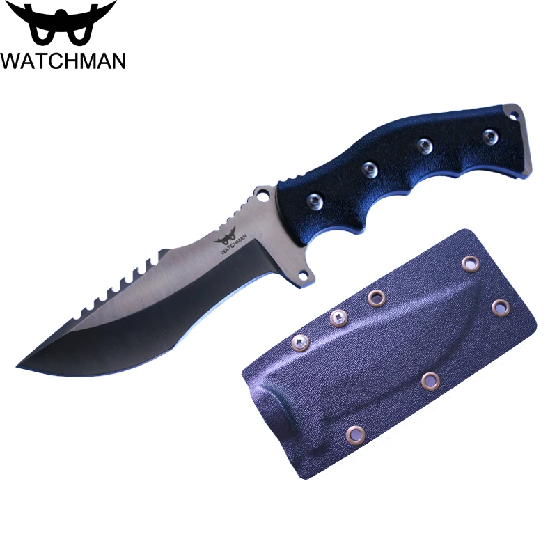 Watchman Knife Fixed Blade Straight knife Tactical knives with Kydex Hunting Survival EDC Tool Collection Factory sale MH133-A Watchman Knife Fixed Blade Straight knife Tactical knives with Kydex Hunting Survival EDC Tool Collection Factory sale MH133-A