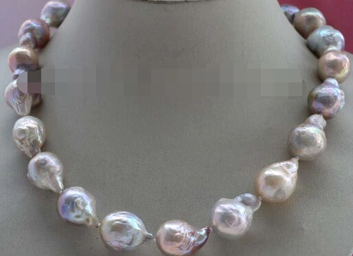 

free shupping Jew3109 Multicolor Baroque Edison Reborn Keshi Pearl necklace ()