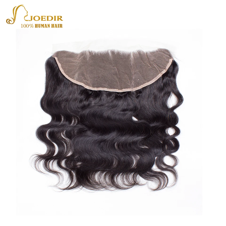 Joedir Brazilian Human Hair Extension 4 Bundles Human Hair Bundles With 13X4 Lace Closure Human Hair Bundles Natural Color
