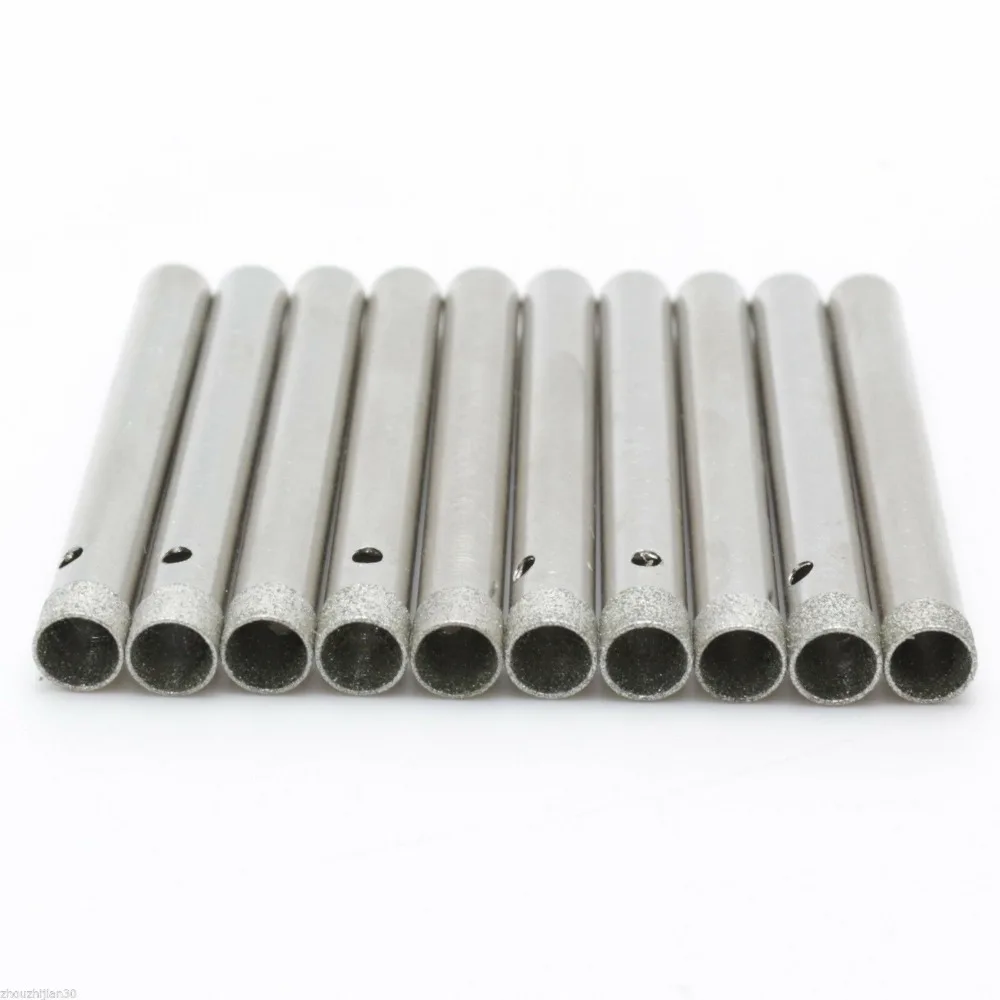 

10 Pack 1/4" inch Diamond Glass Hole Saw Cutter for Ceramic Tile 6 mm Core Drill for Glass Lapidary 0.5 mm Rim ILOVETOOL