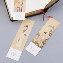 30 шт. творческий Китайский стиль бумажные закладки Живопись карты Ретро красивые закладки в коробке памятные подарки