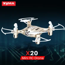 Mini Drone RC Dron SYMA X20 Quadcopter 2.4G 4CH 6-aixs Gyro RTF with Headless Mode Altitude Hold 3D-flip Latest Aircraft