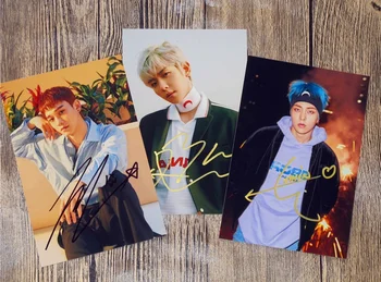 

hand signed EXO-CBX autographed Blooming Days photo picture 4*6 collection 3 photos set free shipping K-POP 042018B