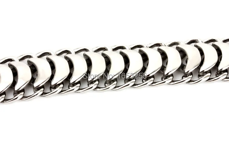 Браслет с цепочкой dragon bone из нержавеющей стали 316L 8 5 дюйма 20 мм широкий высокое