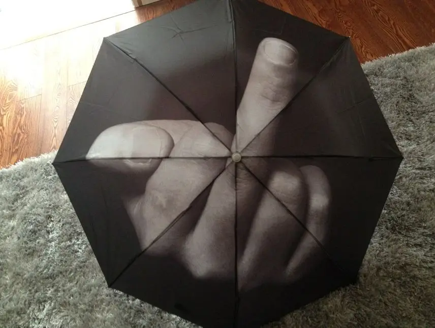 Бесплатная доставка 1 шт зонт среднего пальца|finger umbrella|middle finger umbrellaumbrella umbrella |