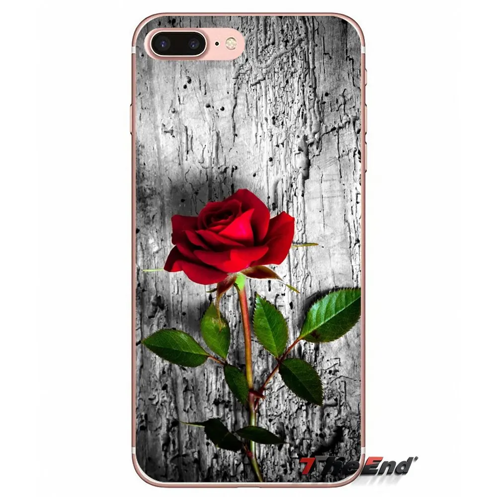 Для Samsung Galaxy J1 J2 J3 J5 J7 A3 A5 A7 2015 2016 2017 J530 J730 Fundas Coque красивый сад красные розы цветы