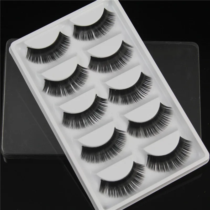 Buy 5 Pairs Handmade Roll False Eye Lashes Thick False