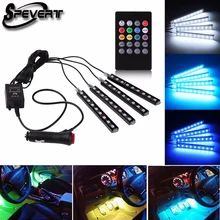 Spevert 4×9 LED 5050 RGB автомобиль внедорожник подкладке торшер атмосферу indoor украшения неоновые полосы света полосы + дистанционное управление