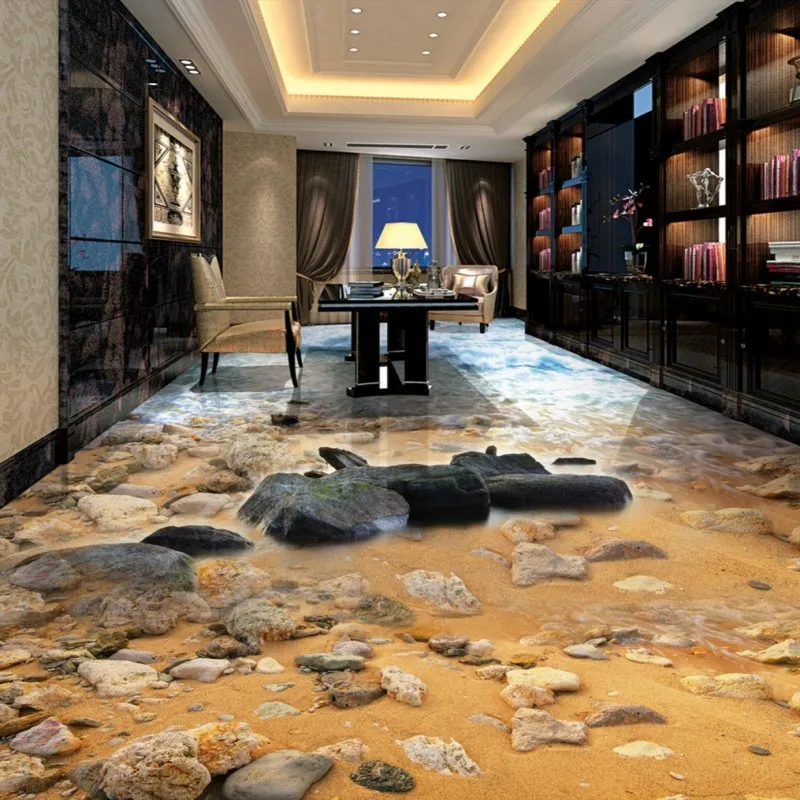 Freies Verschiffen 3d Stereo Meer Sandstein Fluss Wohnzimmer Bad Gewohnheit Schlafzimmer Selbst Tapete Wandbild Wallpaper Mural Bathroom Customself Adhesive Wallpaper Aliexpress