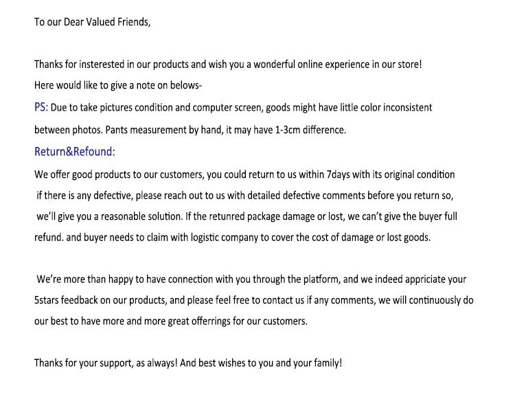 Valued Customers