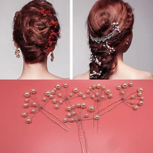 Аксессуары для волос Для женщин модные заколки имитации жемчуга прически свадебные Шпильки Заколки для волос невесты Головные уборы