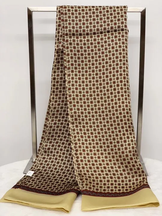Винтаж шелк тутового шелкопряда шарф для мужчин Пейсли цветочный узор печати двухслойный шелковый атлас шейный платок 30 шт Смешанные#4092