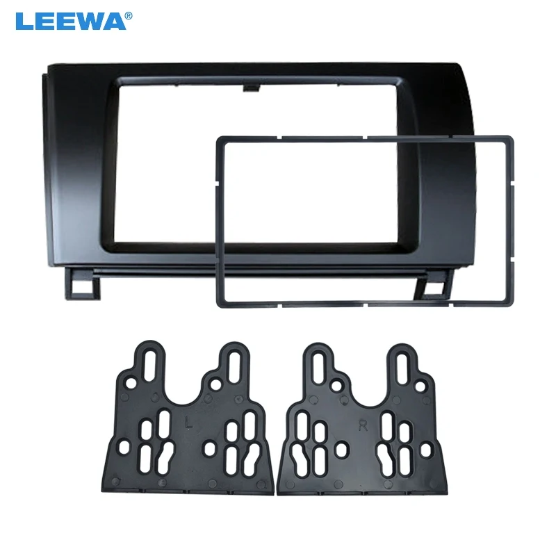 

LEEWA Car Audio Fascia Panel Frame Adapter For Toyota Tundra Sequoia Stereo 2DIN Dash Plate Frame Installation Kit #CA4881