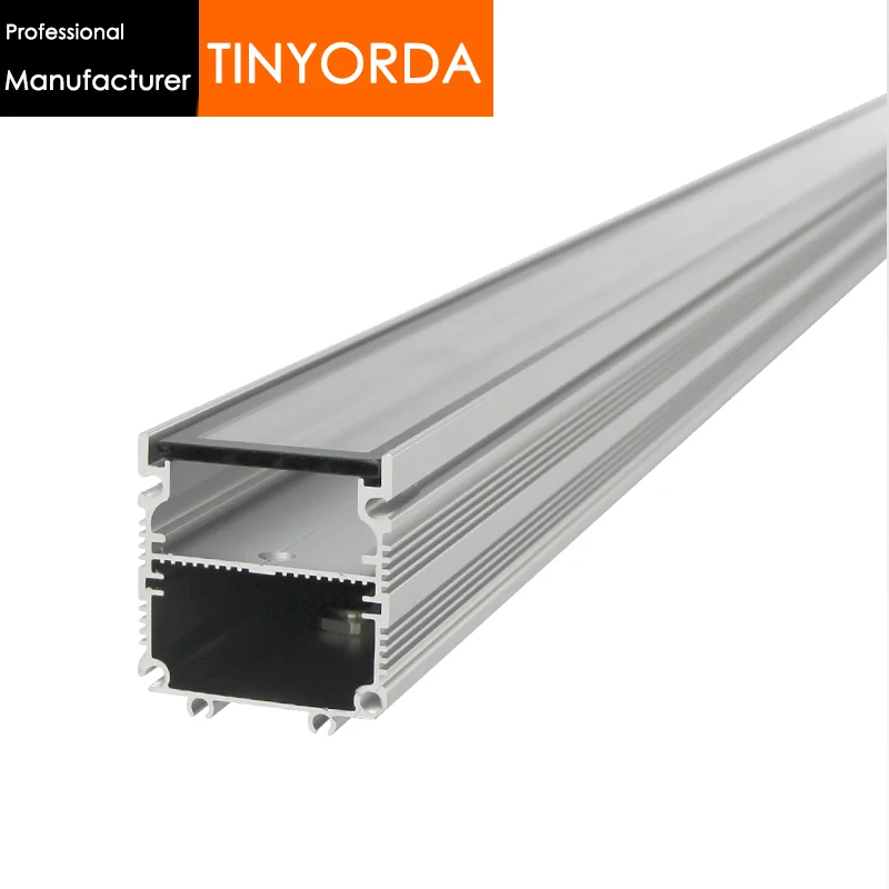 

Tinyorda TWH4845 10Pcs(1M Length) 36W-45W Washwall Light Profile Flood Light Heatsink Fits 39mm PCB [Professional Manufacturer]