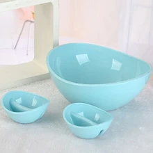 28 25cm Blue Bowls Set Fruits And Vegetables Salad Bow Multifunctional Storage Salad Bowls Household Outdoor