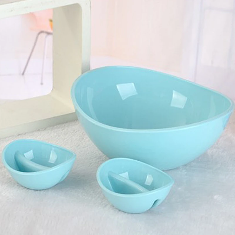 28 25cm Blue Bowls Set Fruits And Vegetables font b Salad b font Bow Multifunctional Storage