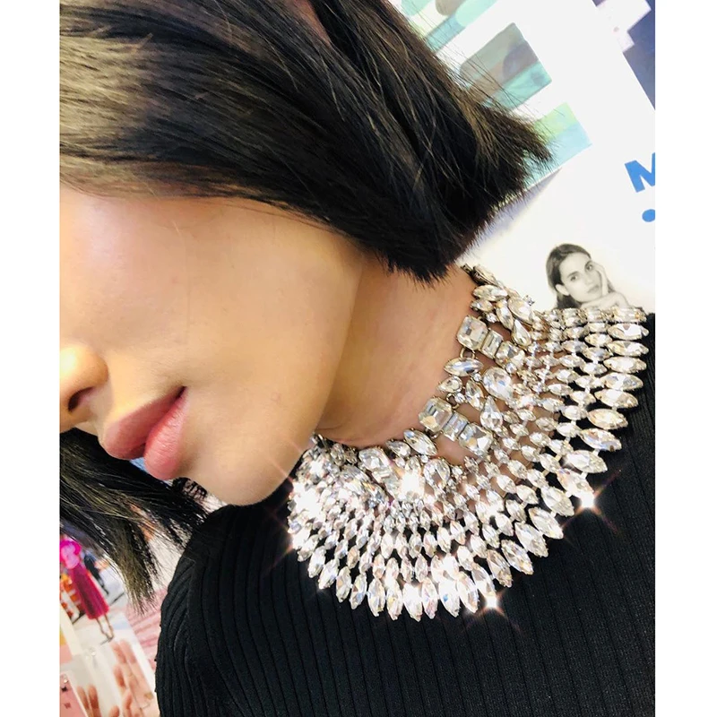 

Miwens 2019 New Style Big Crystal Necklace Chain Charm Women Lady Girls Hot Sale Fashion Boho High Quality Factory Jewelry A415