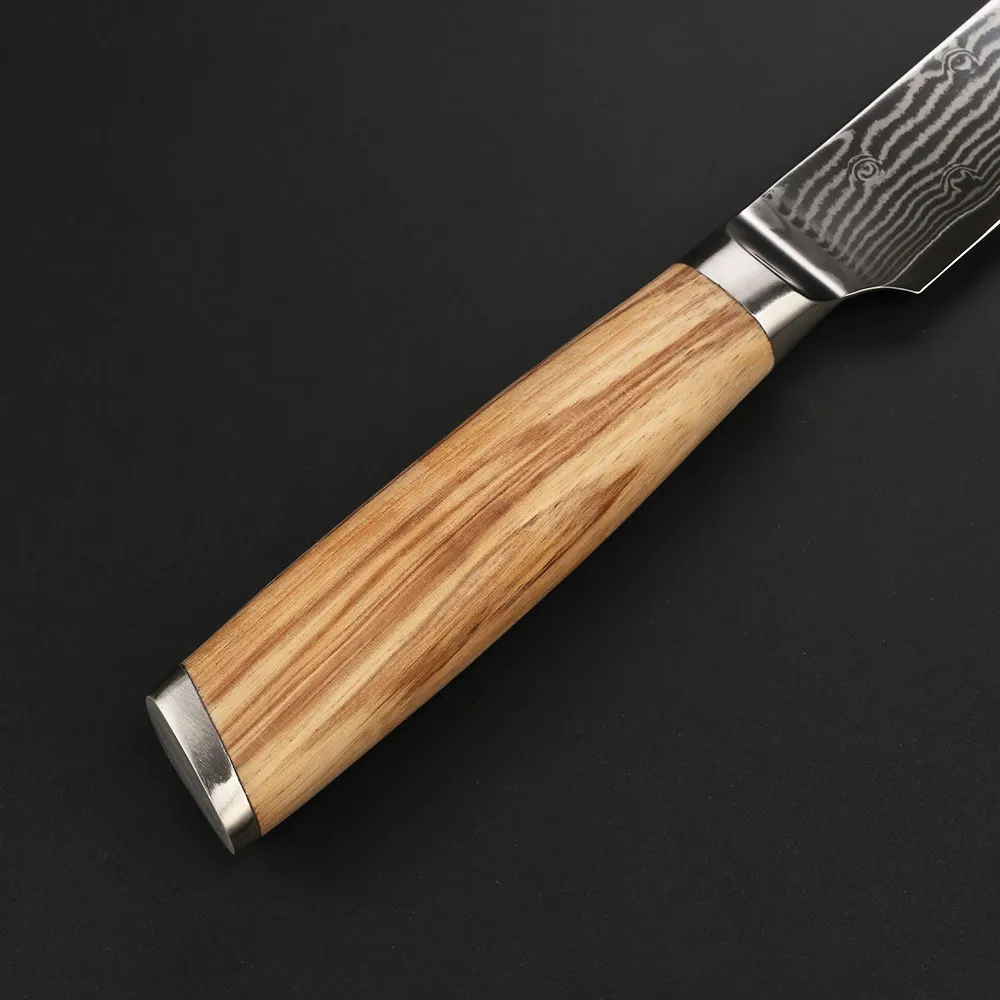 Sunnecko оригинальная деревянная ручка Дамасская сталь кухонный нож японский VG10 профессиональные " поварские ножи подарок давая антипригарный нож