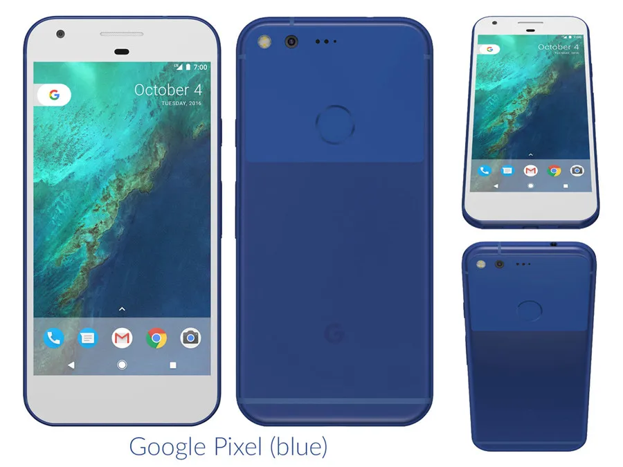 Google Pixel разблокированный GSM 4G LTE Android 5,0 ''12.3MP четырехъядерный ОЗУ 4 Гб ПЗУ 128 Гб мобильный телефон AMOLED отпечаток пальца