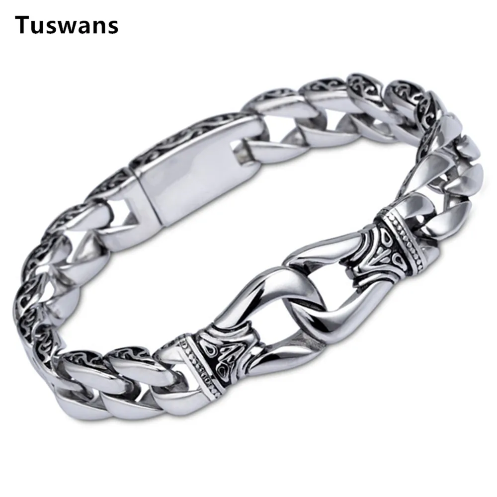 

Viking Mens Bracelet Silver Color 316L Stainless Steel Charm Vintage Totem Bracelets Male Wristband Jewelry Wholesale