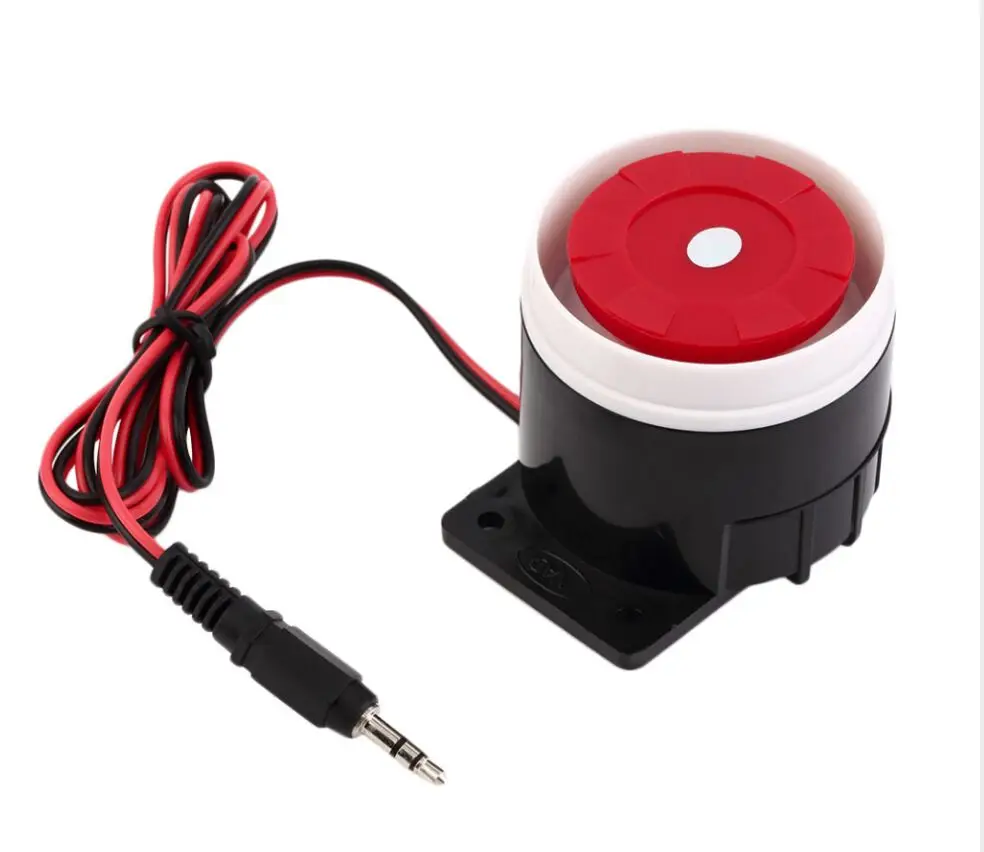 

Mini Wire Siren for 3G/Wifi /GSM/PSTN alarm system 120dB Mini Horn Siren Home Security Sound Alarm System Indoor Wired Siren