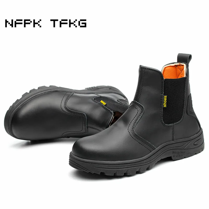 black steel toe cap boots