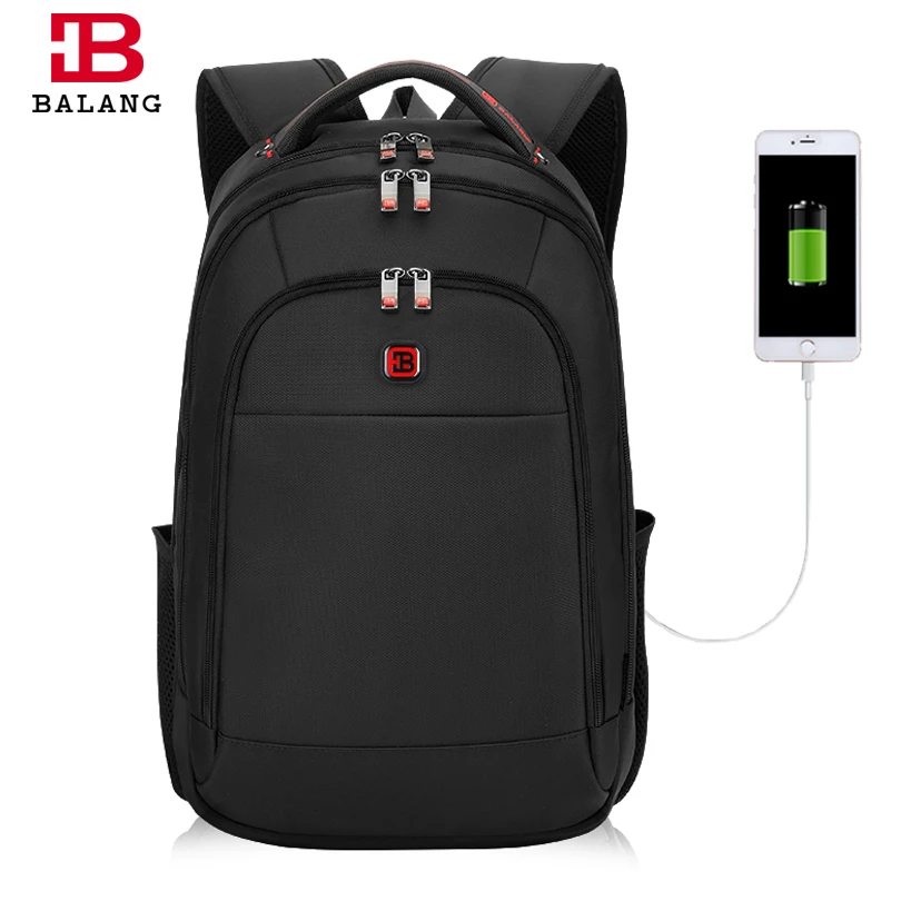

BALANG New Men Business Laptop Backpack Waterproof Notebook Backpacks Fashion Shoulder Bag for Teenagers Boys Girls Travel Bags