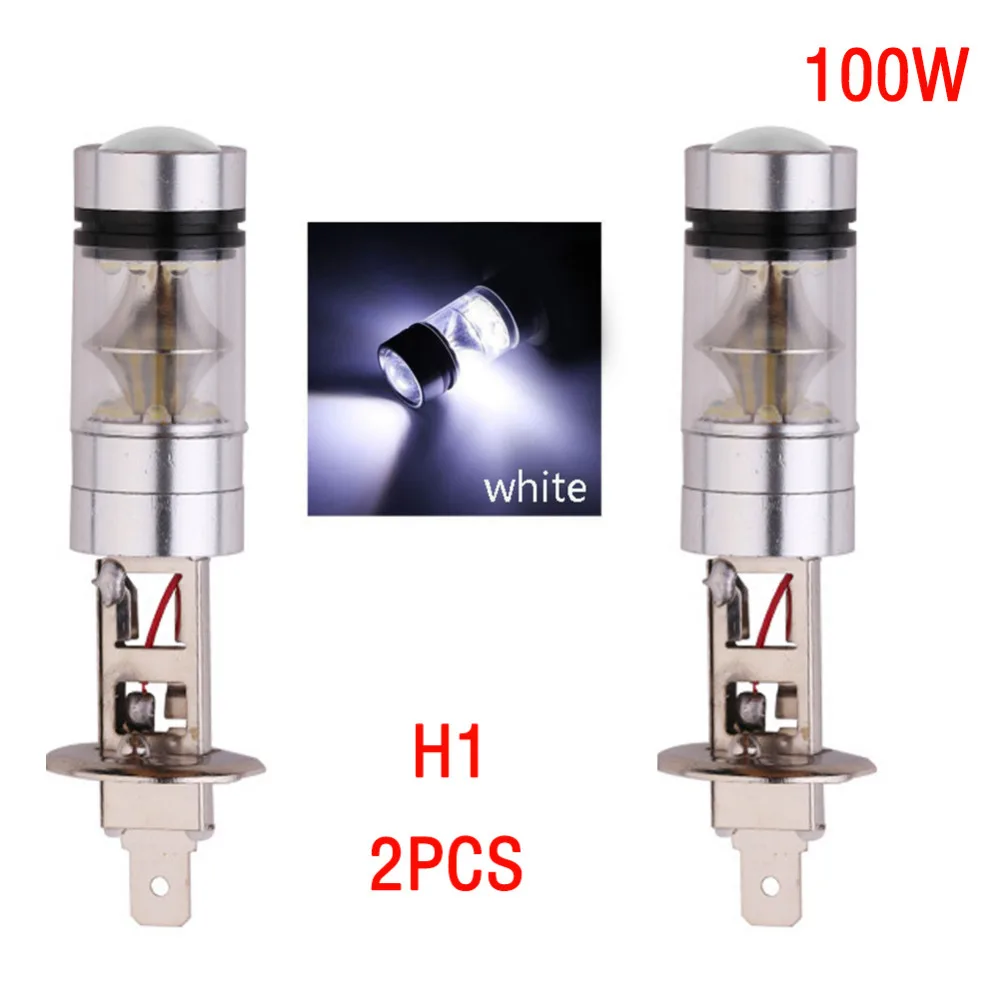 

2PCS Car Light 9005 9006 H1 H3 H4 H7 H8/H11 LED Headlight Bulbs 100W Car Fog Light Headl Lamp Bulb 2000LM 8000K LED Bulb