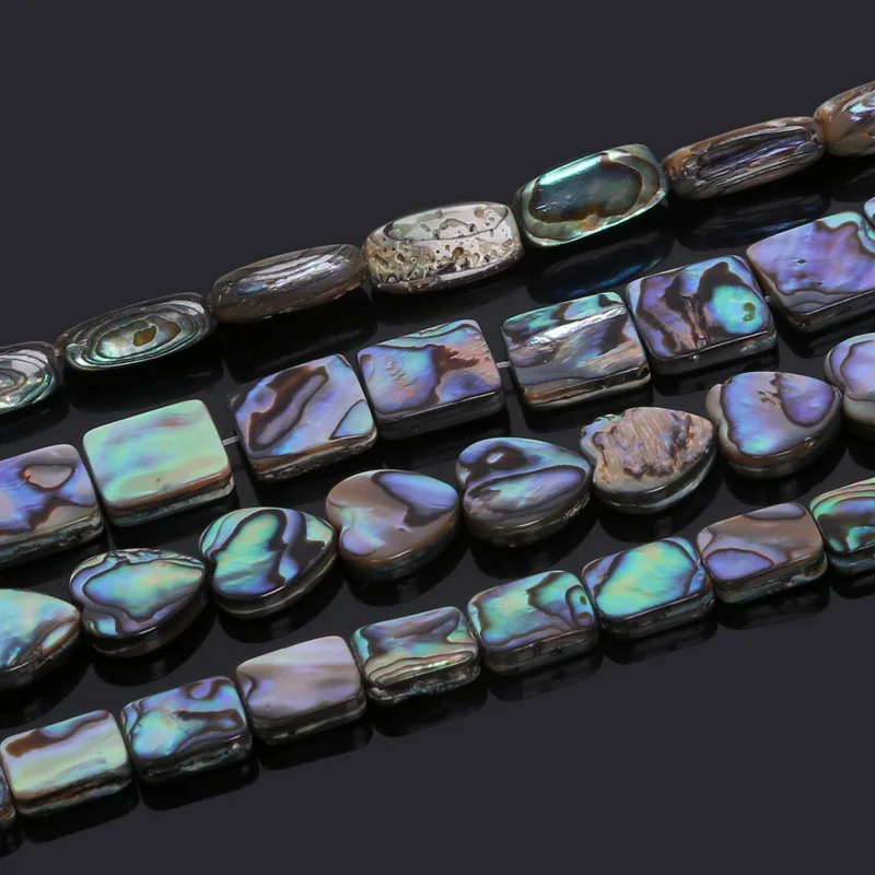 

Zone Beads Abalone Sea Shell Loose Beads Peacock Blue 39cm(15 3/8"),1 Strand for DIY Fashion necklace bracelet Jewelry Findings
