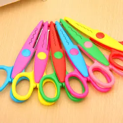 Qshoic 6 шт. милые дети DIY декоративные ножницы для резки бумаги фотоальбом скрапбукинг резки ребенка в школу ножницы