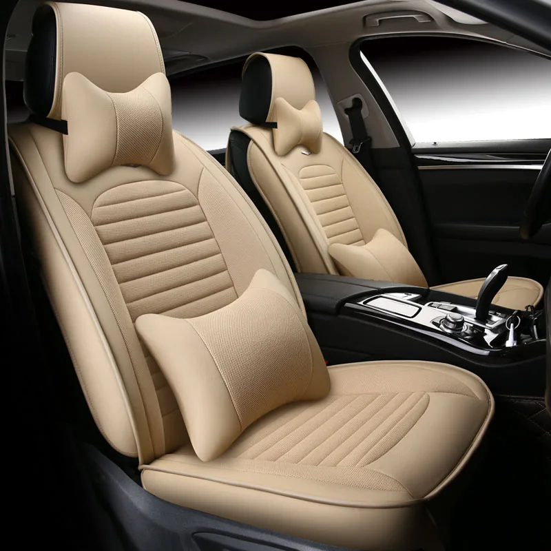 Universal Leather Car Seat Covers Interior Accessories For