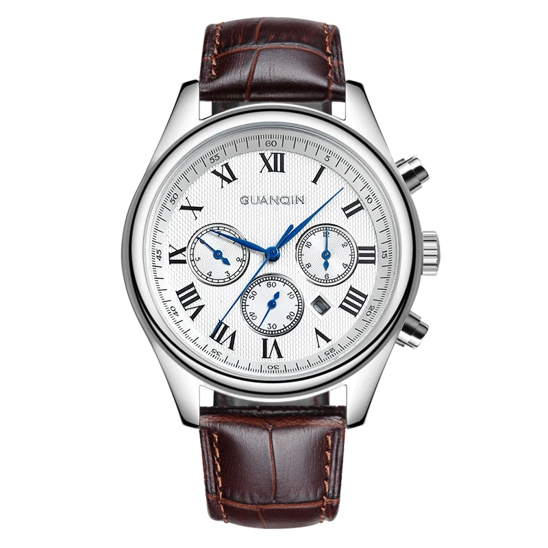 

GUANQIN GQ20001 watches men luxury brand Japan Automatic Mechanical Watch Vintage Fashion Leather Men's Business Quality Watch