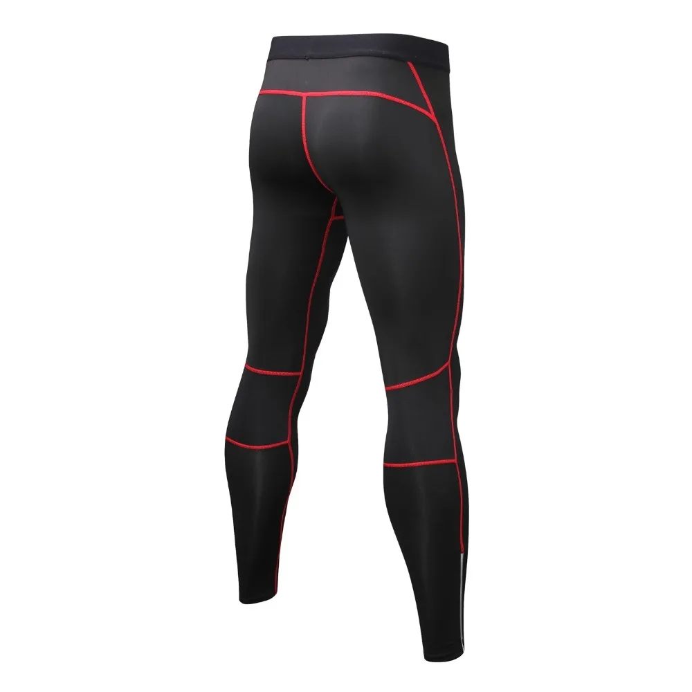 Новый утягивающие брюки для мужчин Спорт молния дизайн, отражающий Спорт Штаны быстросохнущая Running Колготки мужчин тренировки спортивные