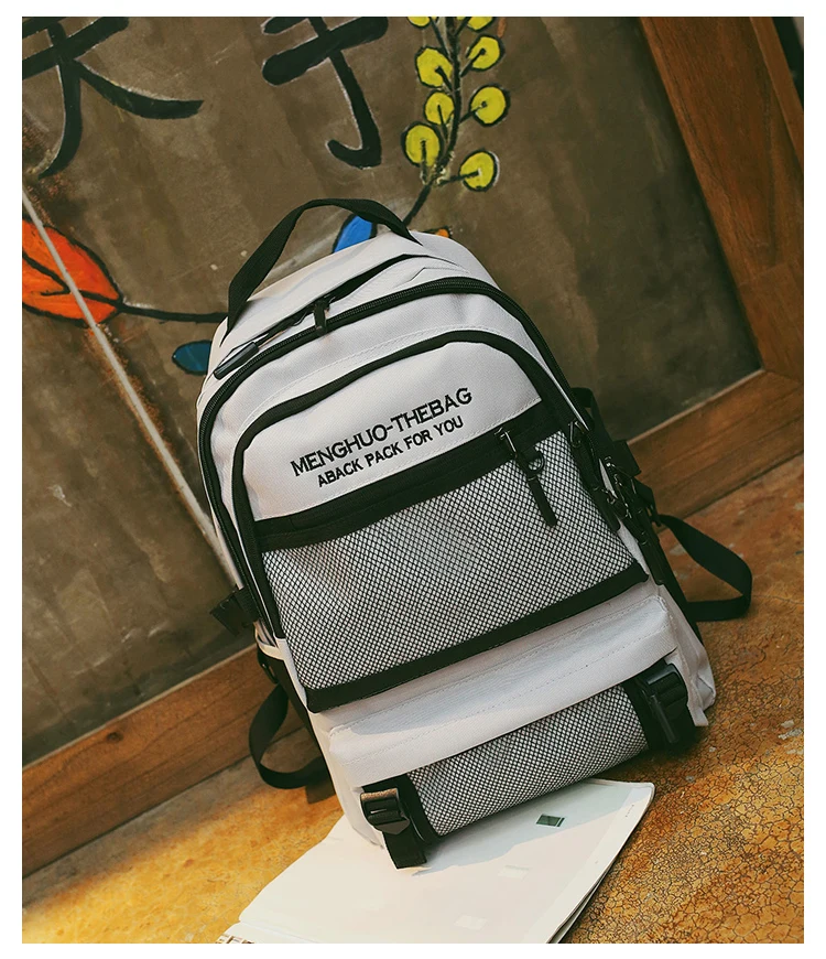 2018 New Menghuo Quality Waterproof Nylon Backpack Female Unisex Men's Backpacks for Laptop Women Notebook Bag Backpack Mochilas (46)