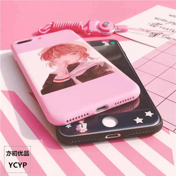 Чехол для iPhone XS max / XR Mocha Sakura и Передняя пленка из закаленного стекла X 8 7 Plus 6 6S с