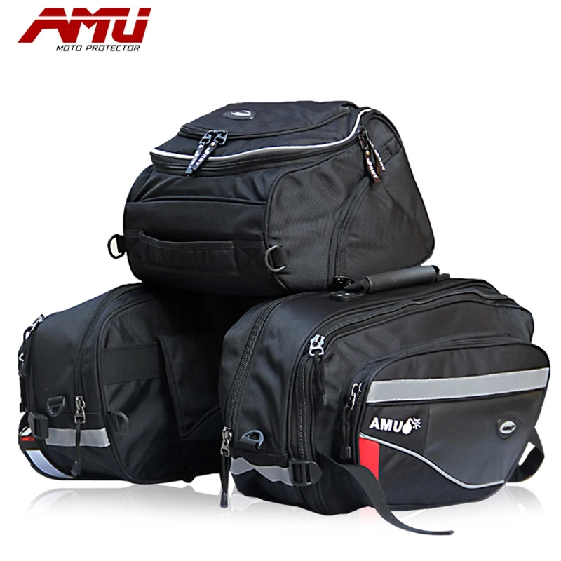 

AMU motorcycle rear seat bag saddle bag waterproof motorcycle bag multi-function motorcycle riding backpack