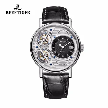 

Reef Tiger/RT Designer Fashion Watches Mens Automatic Luxury Brand Waterproof Watches RGA1995 (Non-moving Double Tourbillon)