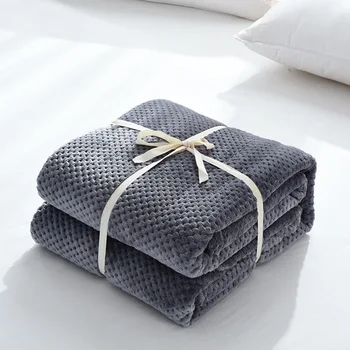 

Flannel Throw Good Quality Home Textile Air Room Autumn/Winter Use Warm Soft Bed sheet All Seasons for Sofa