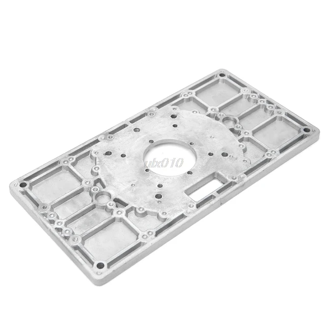 700C Aluminum Router Table Insert Plate For Woodworking Benches with 4pcs Insert Rings Engrving Machine Mar DropShip